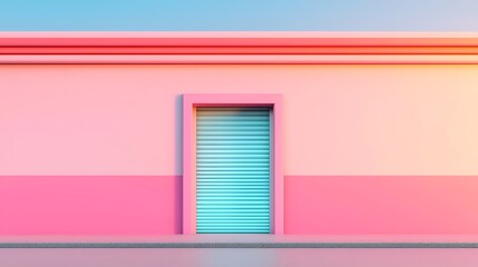 Fototapeta premium Futuristic Interactive Storefront with Bold Colors