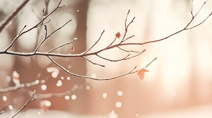 Frosted Red Berries in a Winter Wonderland: A Serene Close-Up Capturing Nature's Icy Beauty winter
