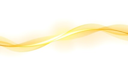 Dynamic Amber and Orange Wave Abstract Art with Textured Depth and Fluid Motion on White Background