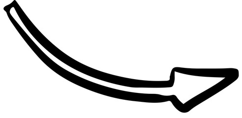 Doodle arrows on the isolated background.