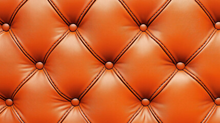 Naklejka premium The orange leather is embossed with a diamond pattern
