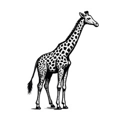 Naklejka premium giraffe illustration