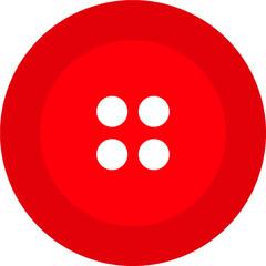 Fototapeta premium Buttons Icon vector. Red Buttons