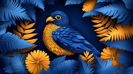 Obraz premium Papercut style artwork for New Zealand National Day highlighting layered designs of the kiwi bird the All Blacks and traditional Maori art forms