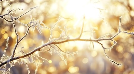 Frosted Red Berries in a Winter Wonderland: A Serene Close-Up Capturing Nature's Icy Beauty winter