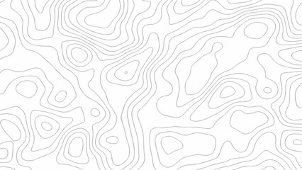 Geography landscape Topo contour map on white background.