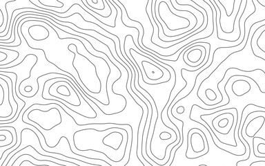 Geography landscape Topo contour map on white background.