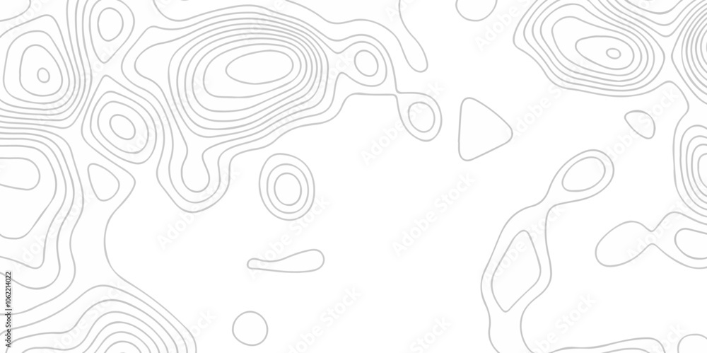 Poster vector lines pattern seamless sea map topography design. white wave paper curved reliefs contour map