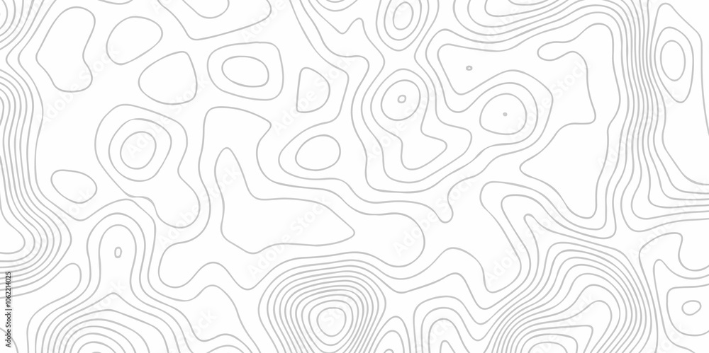 Poster vector lines pattern seamless sea map topography design. white wave paper curved reliefs contour map