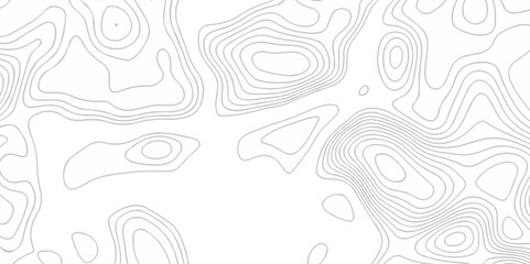 Fototapeta premium Vector lines pattern seamless sea map topography design. White wave paper curved reliefs Contour maps