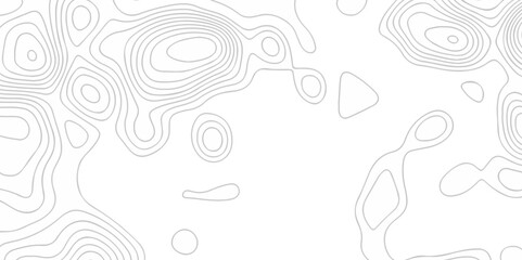 Vector lines pattern seamless sea map topography design. White wave paper curved reliefs Contour maps