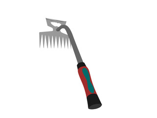 Rake on a white background.