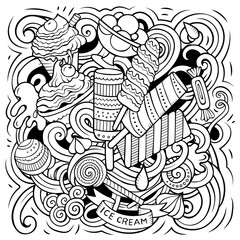 Ice Cream cartoon vector illustration