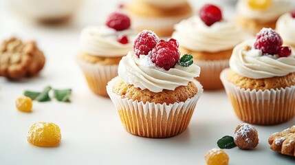 Raspberry Cupcake with Frosting	