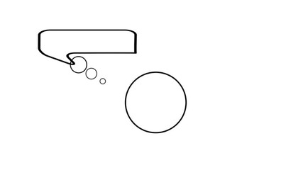 Abstract glowing tittle bar with circle. animated video. on  whit  background  - Powered by Adobe