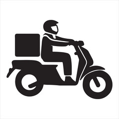 Obraz premium Delivery courier sign illustration vector