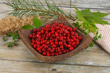 Natural organic wild forwst lingonberry