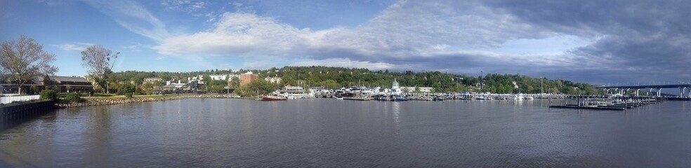 Panorama of Tarrytown and Sleepy Hollow, New York - May 2019
