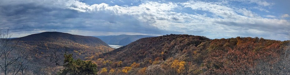 Panorama of the mountains in Cold Spring, New York - October 2024