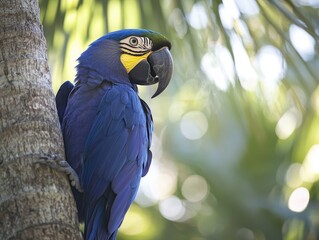 blue and yellow macaw
