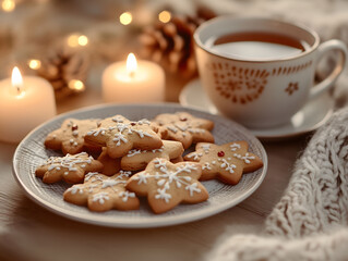 Christmas Cookies and Warm Tea