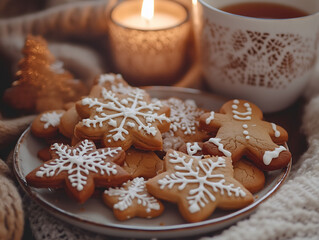 Christmas Cookies and Warm Tea