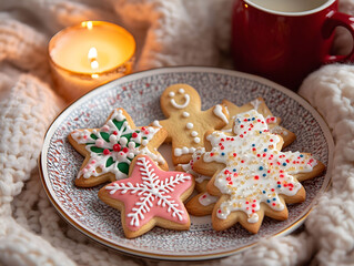 Christmas Cookies and Warm Tea