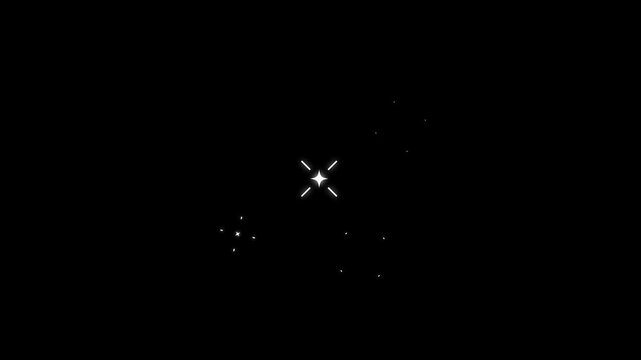 star shape animation Sparkling Stars Animation Golden color, Green screen animation. Twinkle light glitter stars sparkling, Star twinkling, Compilation of animated graphic sparkle star effect. Alpha