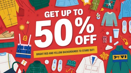 Up to 50% off Sale on Clothing, Shoes, and Accessories