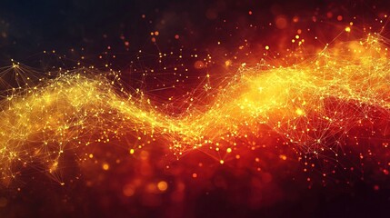 Fototapeta premium Abstract Spain Flag Network Background