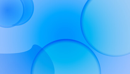 Abstract blue gradient background with circle