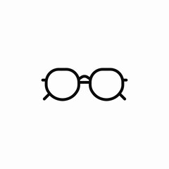 eyeglasses optic icon sign vector