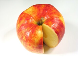 Fresh Harvest of McIntosh Apples and Juicy Peaches - A Bounty of Natural Foods