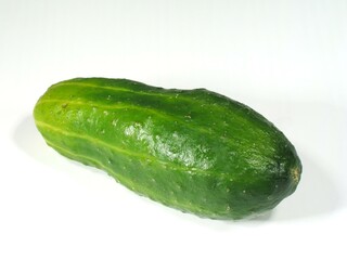Freshly Cut Cucumber Halves Close-Up