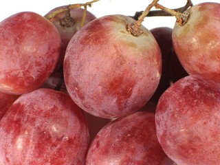 Close-Up of Fresh Red Grapes