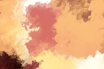 Water Color on Paper Spread and Mixed Backgound.