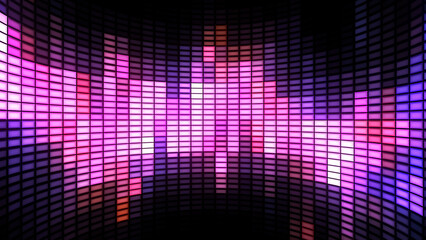 Audio Equalizers beating to the Music Background