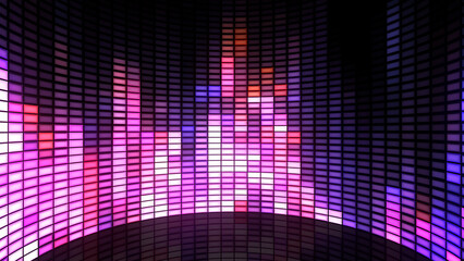 Audio Equalizers beating to the Music Background