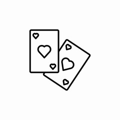 playing cards icon sign vector