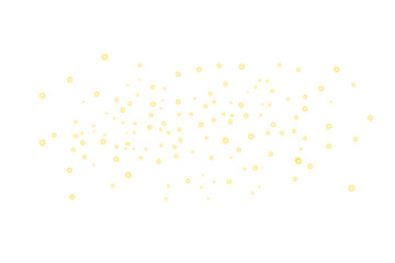 Scattered gold glowing stars dust light effect isolated on transparent background. Sparkling particles. Glittering dust with sparks. Magic festive party decoration design elements. PNG 