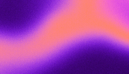 Fototapeta premium Abstract color orange and purple gradient banner wallpaper with texture and grain