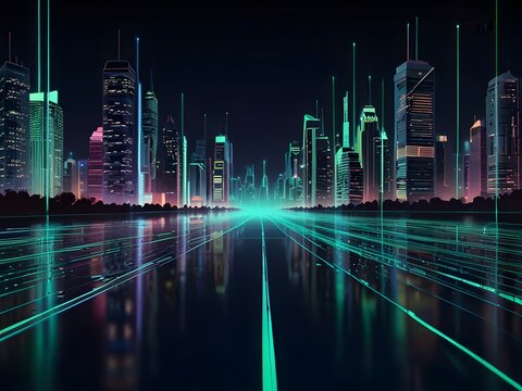 A surreal digital landscape, with its dreamlike quality and abstract forms, invites the viewer to explore the depths of their imagination and embrace the power of creativity.