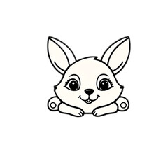 Cute puppy line art