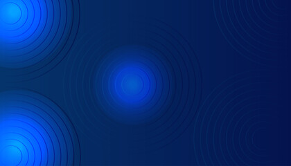 Modern liquid circle dark blue gradient background