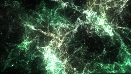 Abstract Space Nebula With Stars Background.