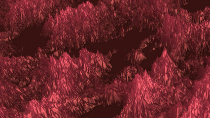 Glassy Mountain Terrain Abstract Background