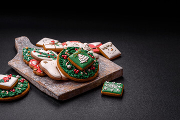 Delicious gingerbread cookies with honey, ginger and cinnamon