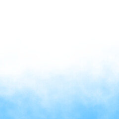 Realistic blue fog or smoke. Blue cloud or smoke on transparent background