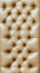 Luxurious gold tufted leather texture for elegant interior design