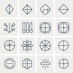 set of icons for web